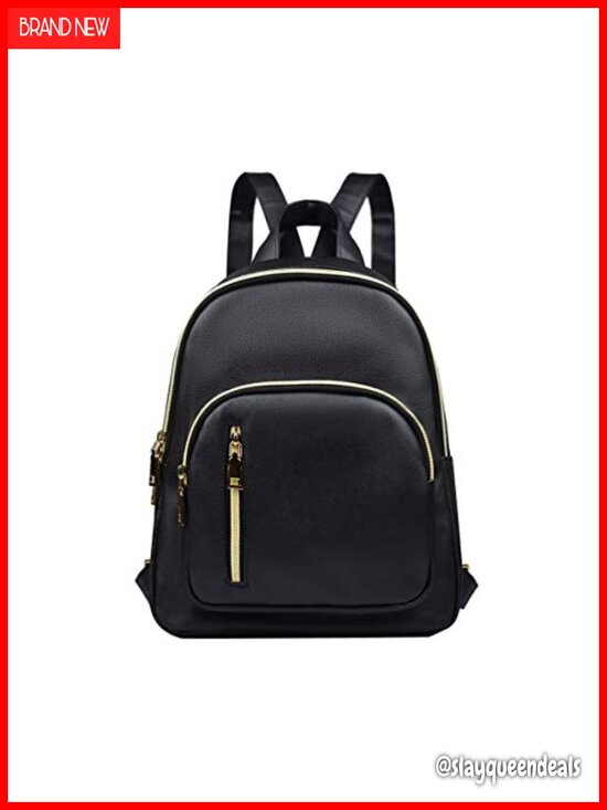 PU Leather Mini Backpack Anti-theft Daypack for Travel Work School Waterproof main image 5